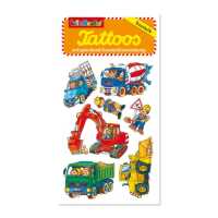 Lutz Mauder Kinder Tattoo Baustellenfahrzeuge 2 (10,5x5,6cm)