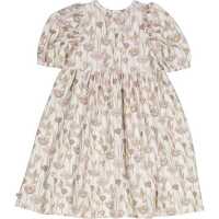 Müsli Kurzarmkleid Crocus dress Balsam cream/Orchid/Corn