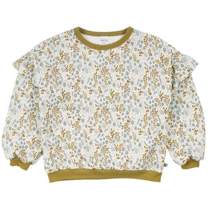 Freds World Botany frill top Sweatshirt Buttercream CO/95,EL/5