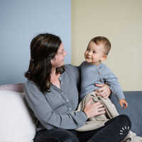 Iobio Baby Strickdecke Wollstrick kbT ca.90x90cm