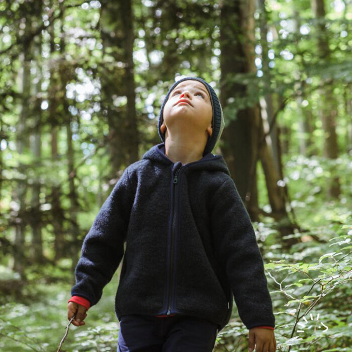 Iobio Kinder Jacke Style MILO Wollvlies kbT GOTS