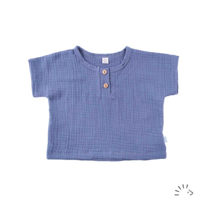 Iobio Momo Kinder Kurzarmshirt  Musselin GOTS