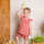 Iobio Lena Babyshirt mit Rüschen raspberry Musselin Top GOTS