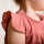 Iobio Lena Babyshirt mit Rüschen raspberry Musselin Top GOTS