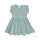 Iobio Kinder Kurzarm Kleid Lena topaz green Musselin GOTS