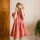 Iobio Kinder Kurzarm Kleid Lena topaz green Musselin GOTS