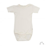 Iobio Baby Body kurzarm 86/92 ecru Wolle kbT/Seide GOTS