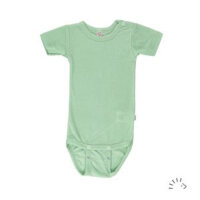 Iobio Baby Body kurzarm 86/92 mint Wolle kbT/Seide GOTS