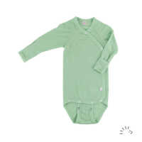 Iobio Baby Wickelbody langarm Wolle kbT/Seide GOTS