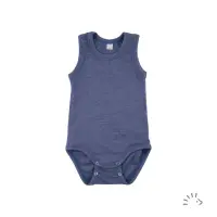 Iobio Baby Body ärmellos Wolle kbT/Seide GOTS