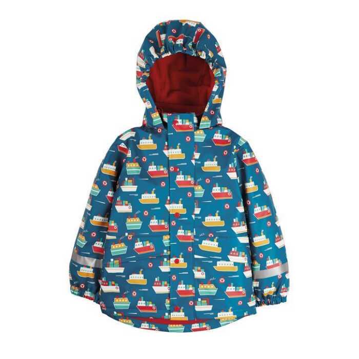 Frugi Puddle Buster Coat, Sail The Seas