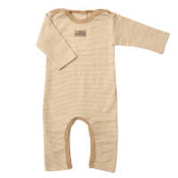 Lilano Baby Anzug mit Beinumschlag sand ringel 68 Wolle...