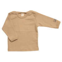 Lilano Baby Shirt UNI 92 sand Wolle kbT/Seide