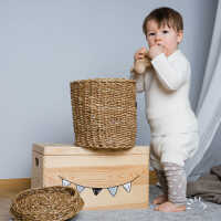 Iobio Baby Wickelhemd Wollstrick kbT