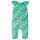 Frugi Niamh Gathered Play Overall  Pacific Aqua Parasols