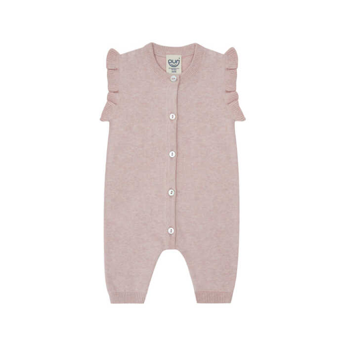 Puri Baby Strampler Rüschen Baumwolle kbT/ Seide GOTS