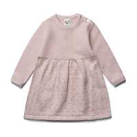 Puri Baby Strickkleid 62/68 rose Baumwolle kbT/Seide GOTS