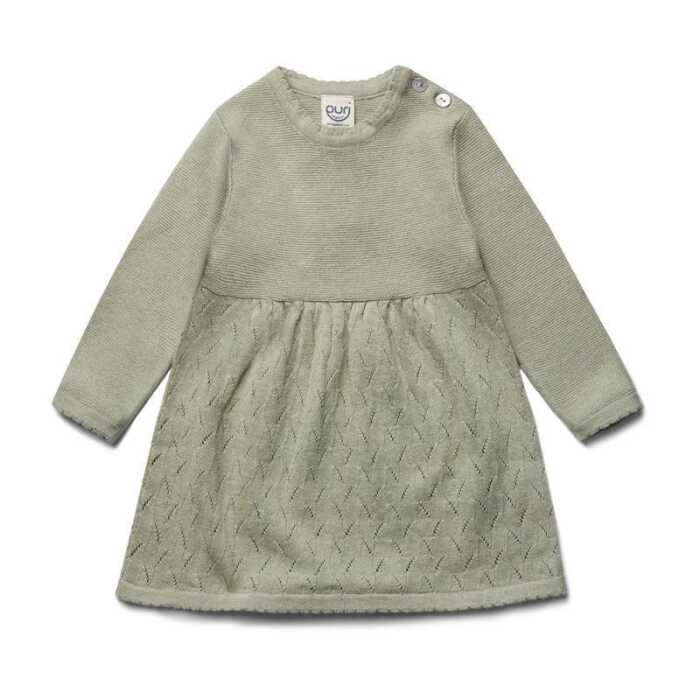 Puri Baby Ajour Strickkleid Baumwolle kbT/Seide GOTS