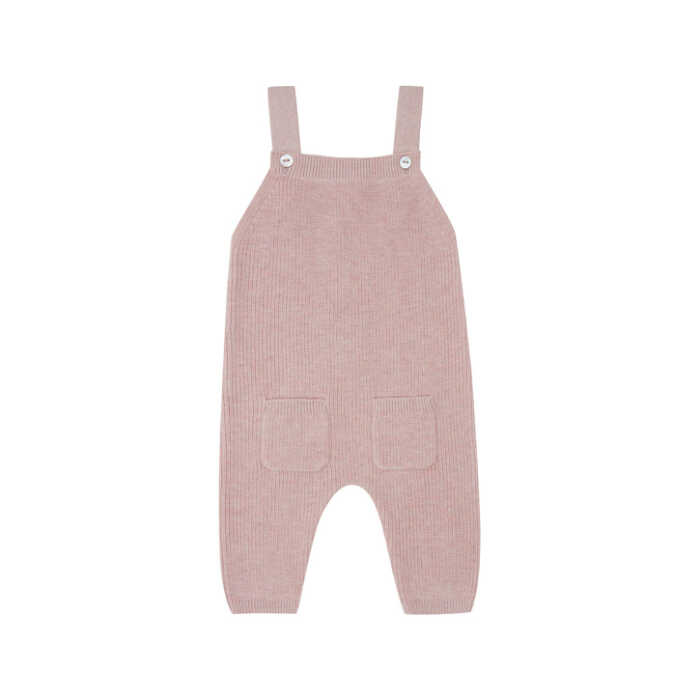 Puri Baby Latzhose Perlfangstrick Baumwolle kbT/Seide GOTS
