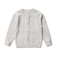 Puri Babyjacke Ajour Strick Baumwolle kbT/Seide GOTS