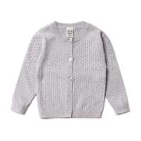 Puri Babyjacke Ajour Strick Baumwolle kbT/Seide GOTS