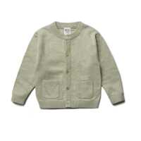 Puri Baby Cardigan Doppelstrick Baumwolle kbT/Seide GOTS