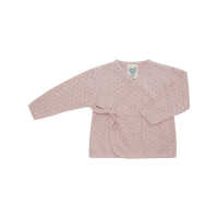 Puri Baby Kimono Ajour 62/68 rose Baumwolle kbT/Seide GOTS