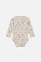 Hust & Claire Buller Baby Body langarm mit Print aus Bambus