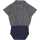 Müsli Kurzarmbody Poplin stripe Balsam cream/Night blue