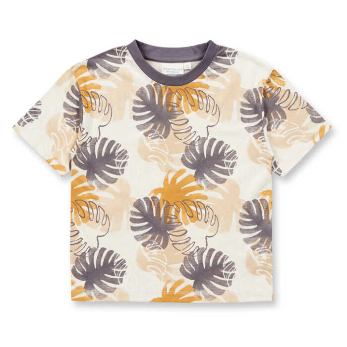 Sense Organics ANTON Shirt AOP Watercolour Leaves Jersey