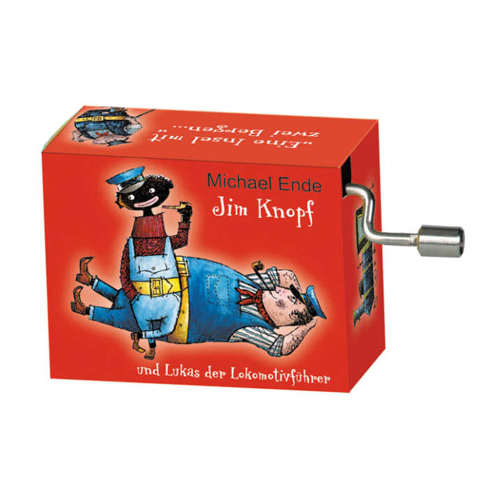 Fridolin Spieluhr " Lummerland-Lied" Jim Knopf, rot