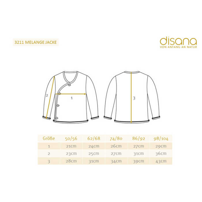 Disana Melange-Jacke 74/80 pflaume/rose aus Schurwolle kbT