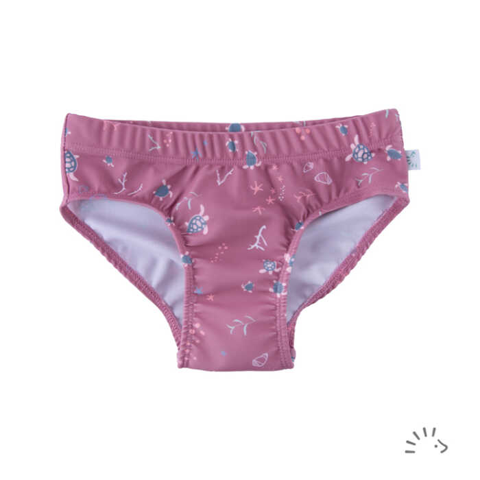 Iobio Kinder UV Bikini Hose Turtle Mauve 122/128 Polyamid-Elasthan
