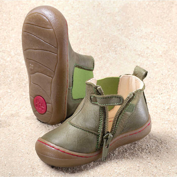 Pololo Chelsea Mini olive Kinder Schuhe
