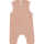 Puri Baby Strampler Krausstrick 50/56 dusty coral ohne Arm Baumwolle kbA/Seide GOTS
