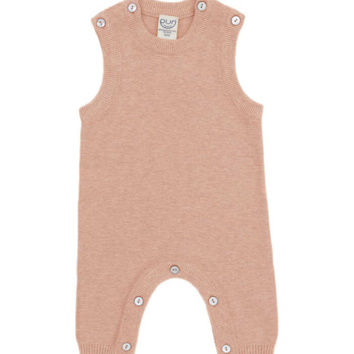 Puri Baby Strampler Krausstrick ohne Arm Baumwolle kbA/Seide GOTS