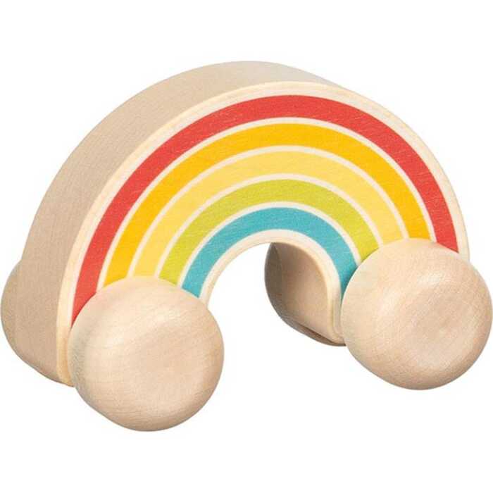 Goki Baby Greifauto Regenbogenfahrt 1+ Holz
