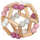 Goki Baby Greifling Elastik Ball, rosa 0+ Holz