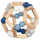 Goki Baby Greifling Elastik Ball, blau 0+ Holz