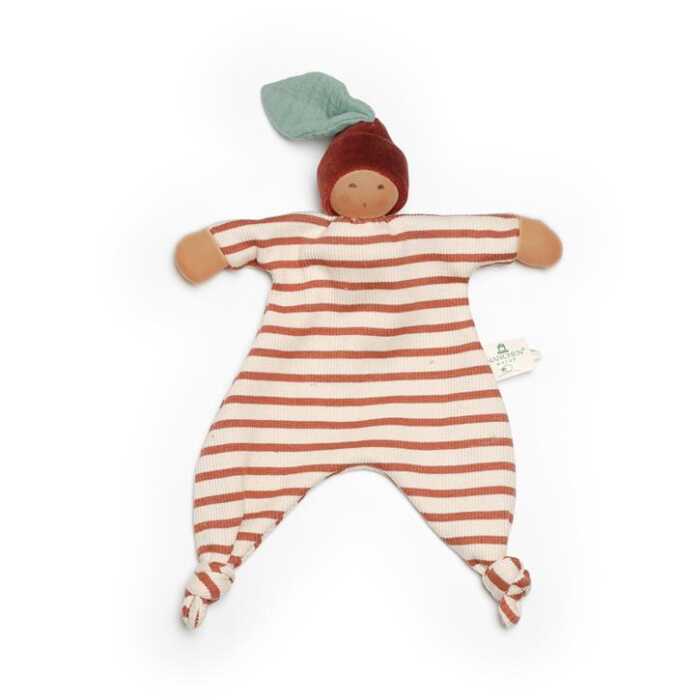 Nanchen Kastanienbaby 25cm dunkel Kuscheltuchpuppe