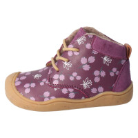 BLifestyle babyPANGOLIN 20 winterpflaume Barfussschuh mit Wollvliesfutter