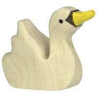 HOLZTIGER Schwan, klein schwimmend 3+ Holzfigur