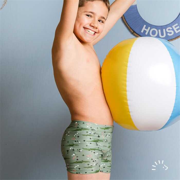 Iobio Kinder UV Schwimm Shorts Crocodile Polyamid-Elasthan