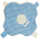 Keptin-Jr Blankiez Label Blume, hellblau