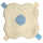 Keptin-Jr Blankiez Label Blume, hellblau