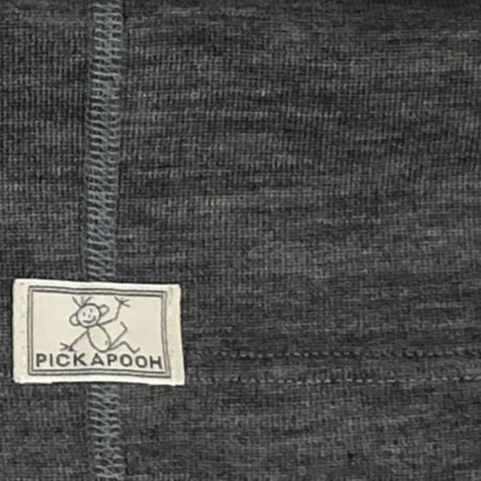 Pickapooh Strunzl, Wolle/Seide, 1,  grau Schlauchschal