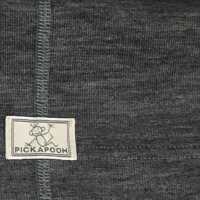 Pickapooh Strunzl, Wolle/Seide, 1,  grau Schlauchschal