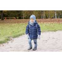 Pickapooh Strunzl, Wolle/Seide, 2, natur/light ocean Schlauchschal