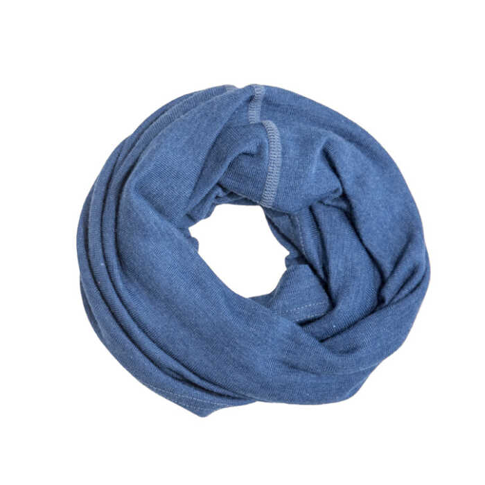 Pickapooh Strunzl, Wolle/Seide, 2 / jeans Schlauchschal