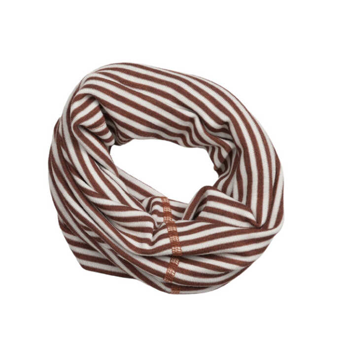 Pickapooh Strunzl, Wolle/Seide, zimt- natur 2 Schlauchschal red wood
